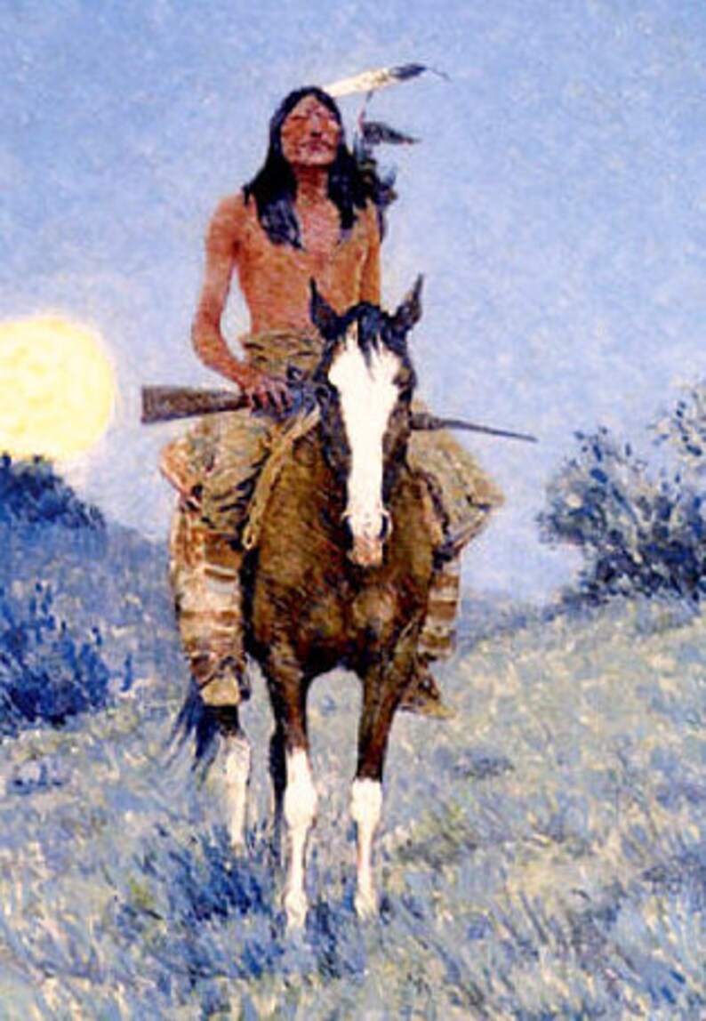 Howl of the Weather by Frederic Remington Giclee Canvas Print Repro