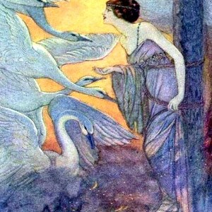 Elenore Abbott Six Swans 1920 Grimm's Fairy Tales. Lady - Etsy