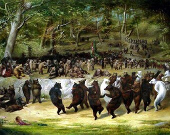 Bear Dance, William Holbrook Beard, Bears Dancing in the