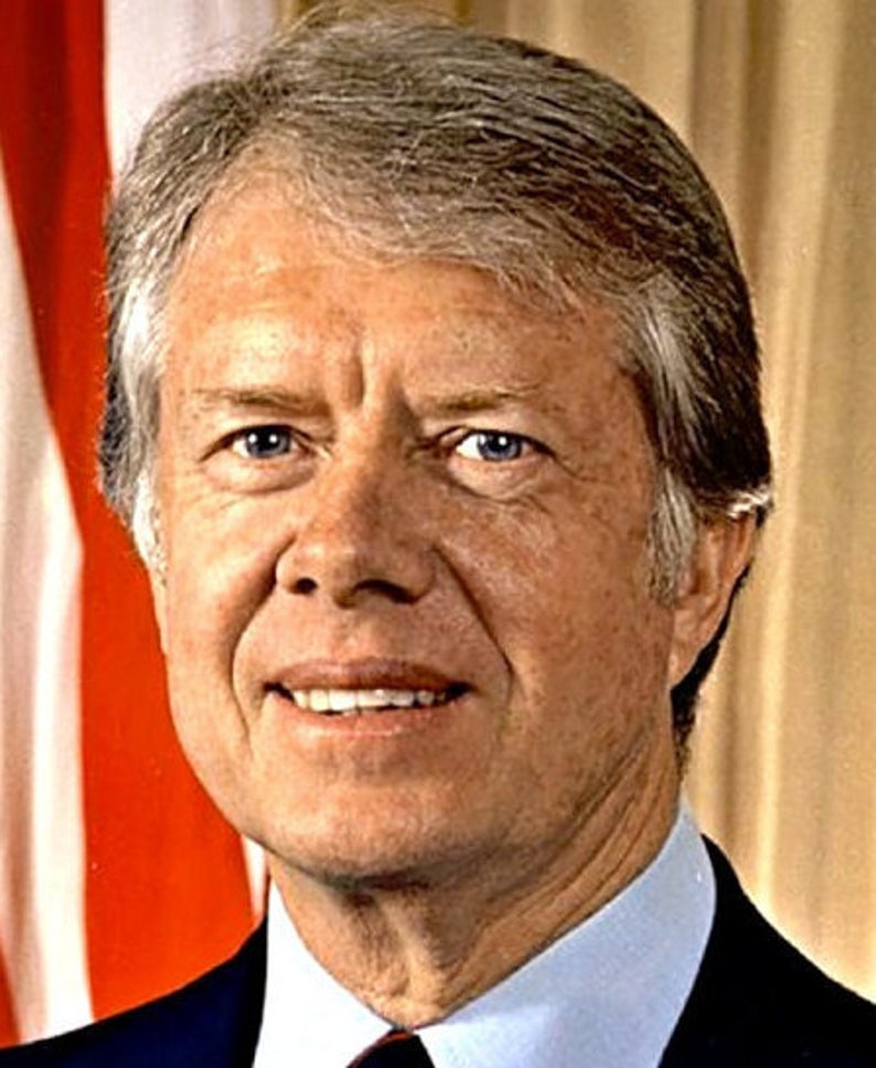 Portrait of Jimmy Carter 39th President Diplomat Nobel | Etsy