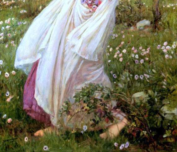 J・W・ウォーターハウス 1903, Wildflowers Fine Art by JW Waterhouse, Fine Art Prints