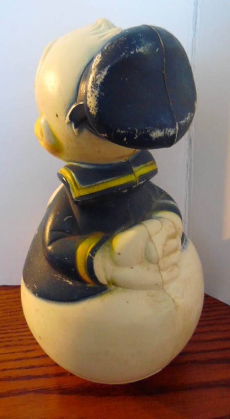 Very old Disney Donald Duck roly poly baby toy 1960s disney Etsy