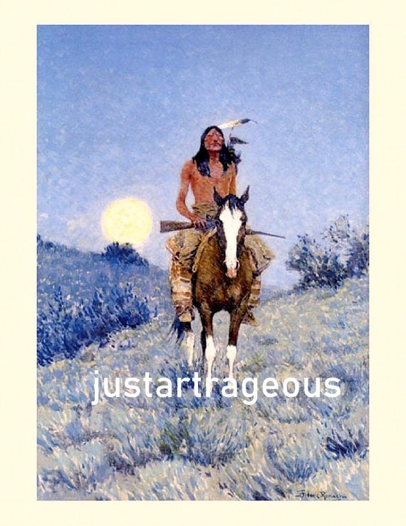 Howl of the Weather by Frederic Remington Giclee Canvas Print Repro