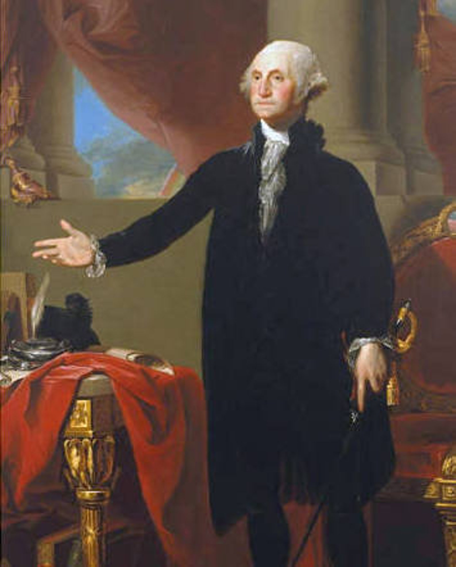 WASHINGTON 1796 president painting by Gilbert Stuart Etsy