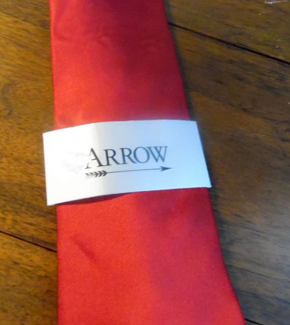 Arrow deep red necktie, 100% imported silk,  Men'… - image 2