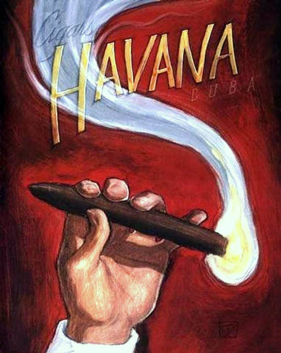 Havana Cigar Advertisement, Cuba, Cigarettes, Tobacco, Vintage Cigar  Poster, Man Cave Decor, Bar Wall Decor, 11x14 Canvas Art Prints - Etsy