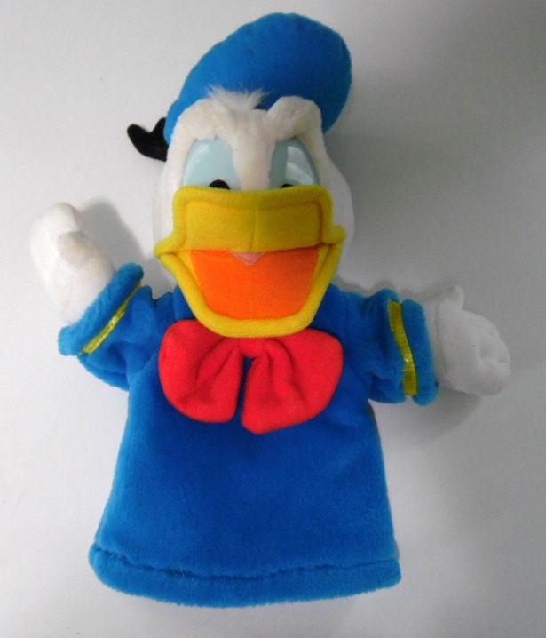 donald duck plush puppet