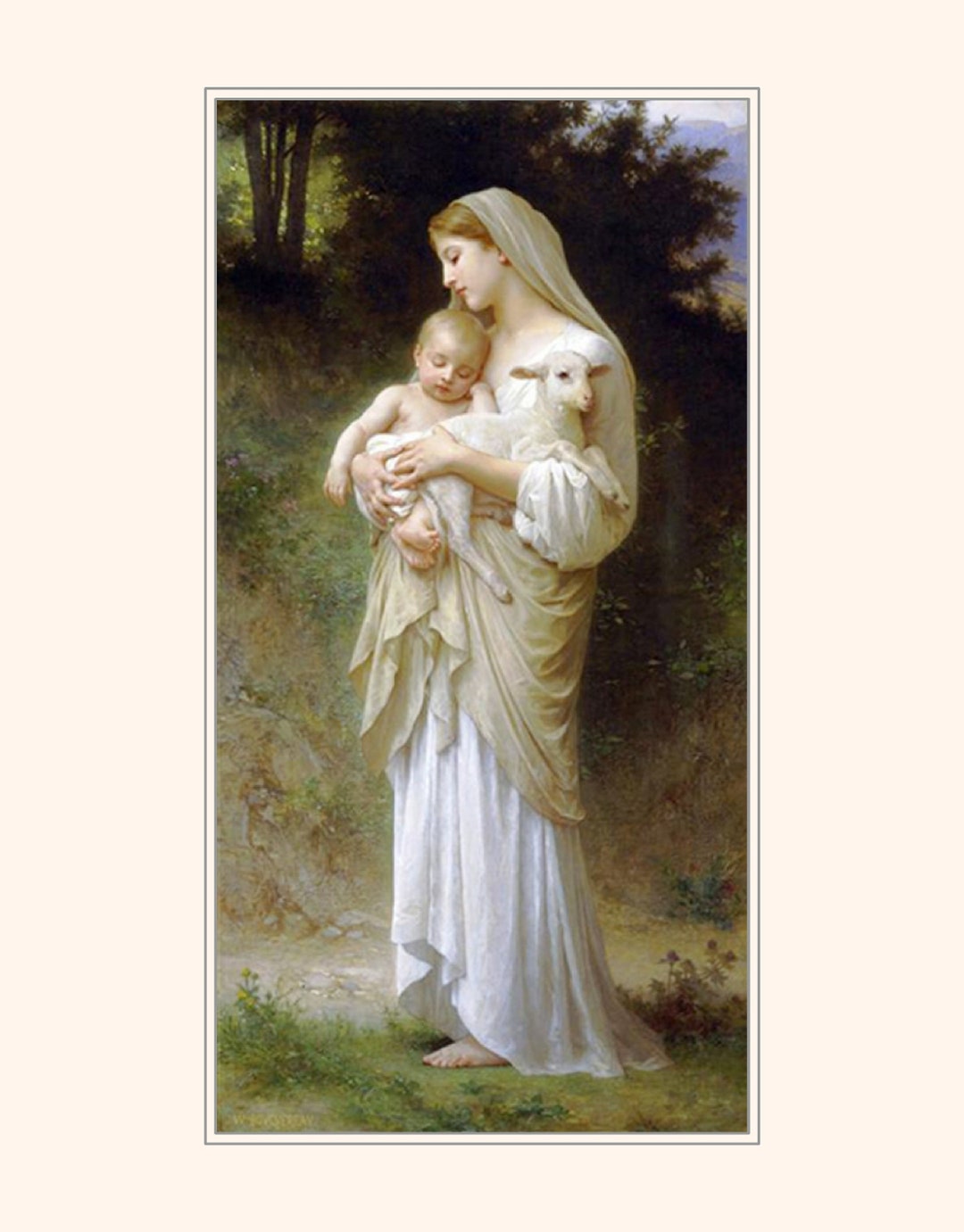 William Adolphe Bouguereau, L'innocence. Shepherdess With