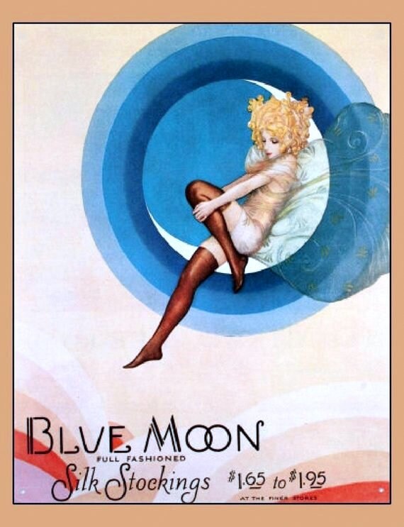 Blue on sale silk stockings