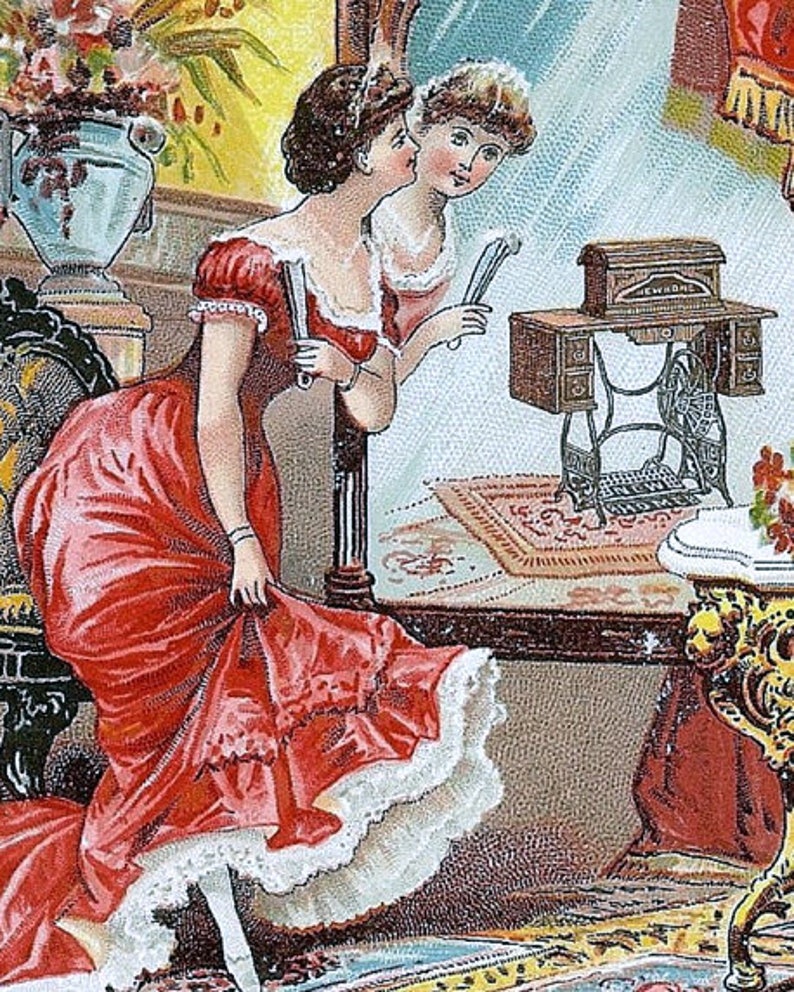 Vintage New Home Sewing Machine Co. Advertisement 1800s Etsy
