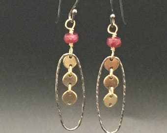 Ruby Dangle Earrings