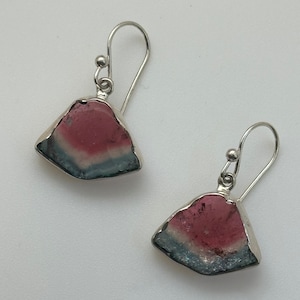 Watermelon Tourmaline Earrings
