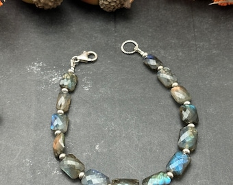 Labradorite Beaded Bracelet