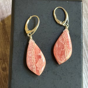 Rhodochrosite Earrings