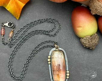Tricolor Tourmaline Artisan Necklace