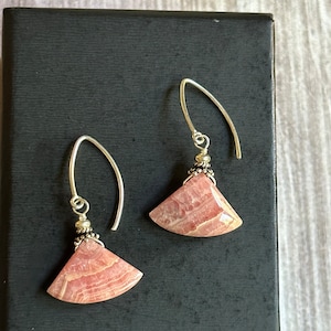Rhodochrosite Earrings