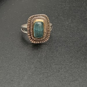 Indicolite Blue Tourmaline Statement Ring image 7