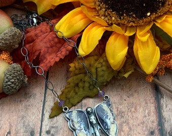 Tiffany Stone Butterfly Artisan Necklace