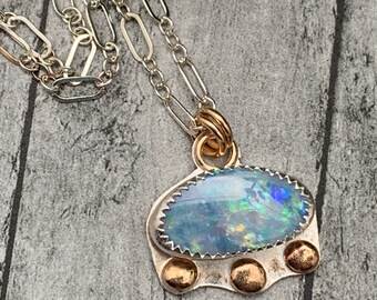 Dainty Coober Pedy Opal Necklace
