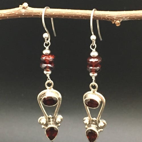 Almandine Garnet Earrings shops