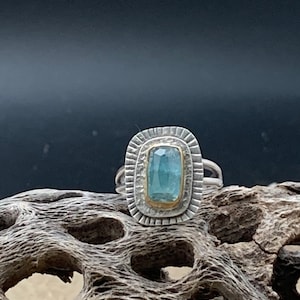 Indicolite Blue Tourmaline Statement Ring image 1