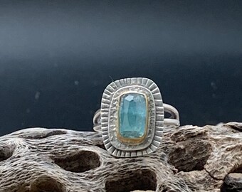 Indicolite Blue Tourmaline Statement Ring