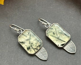 Prehnite Artisan Earrings