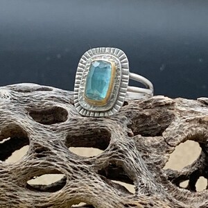 Indicolite Blue Tourmaline Statement Ring image 2