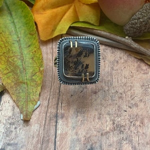 Dendritic Agate Artisan Ring