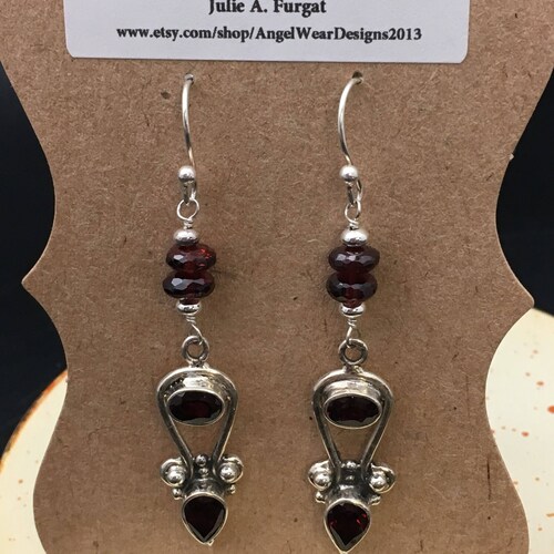 Almandine Garnet Earrings shops