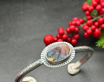 Purple Labradorite Artisan Cuff
