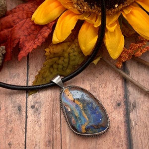 Large Australian Boulder Opal Artisan Necklace