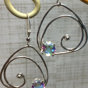 Opalescent Topaz Earrings