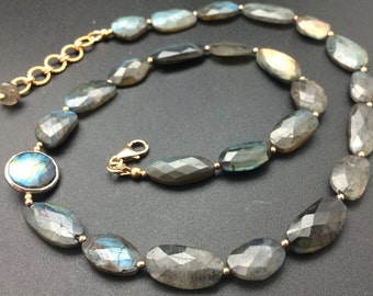 Labradorite Beaded Necklace