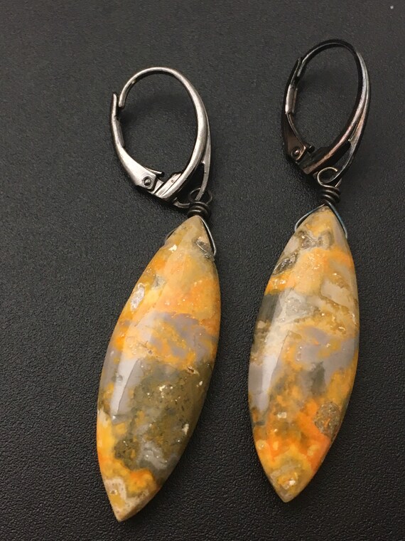 Bumble bee jasper earrings best sale