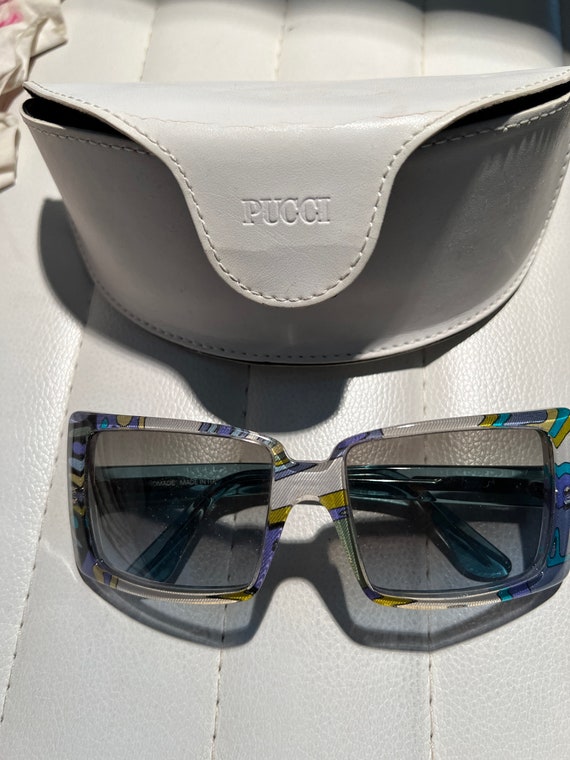 Emilio Pucci Wraparound Sunglasses with Case