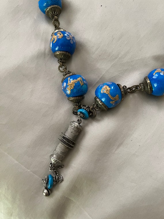 Super Unusual Moroccan Middle Eastern Bead Neckla… - image 7