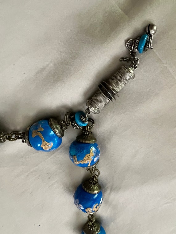 Super Unusual Moroccan Middle Eastern Bead Neckla… - image 3