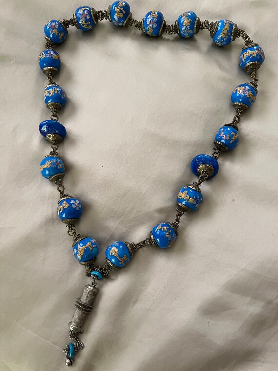 Super Unusual Moroccan Middle Eastern Bead Neckla… - image 1