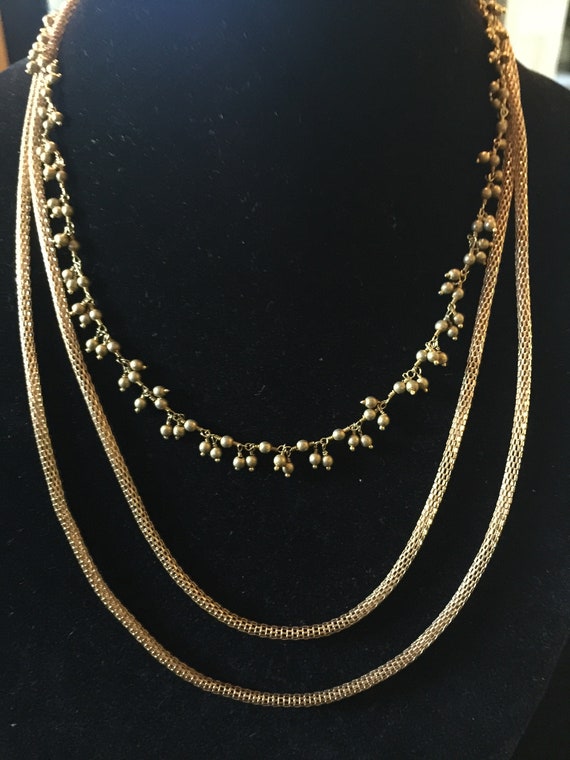 Two Vintage Gold Chains