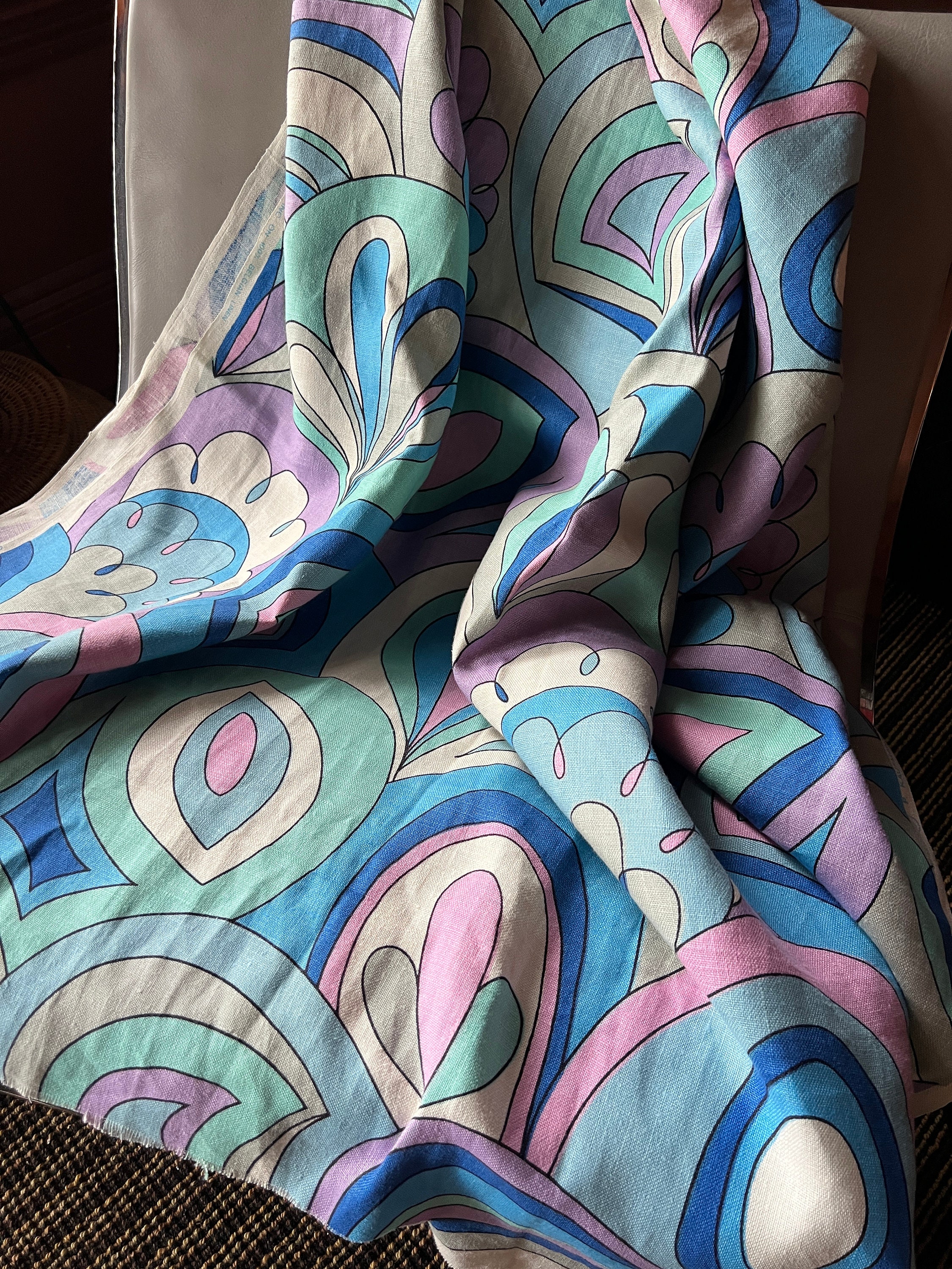 Louis Vuitton Pucci Linen weave 100% Cotton Fabric for Upholstery, Bedding,  Drapery, Even Clothing
