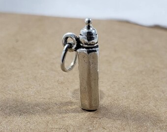 Sterling Silver 3D Baby Bottle Charm