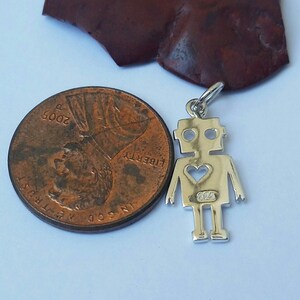 Robot & Astronaut 925 Sterling Silver Charms - Birthday Gift Charms For Bracelets (Men & Women)