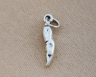 Food Charm Sterling Silver PS1409 Pepper Charm Chile Pepper Charm Chile Pepper Pendant