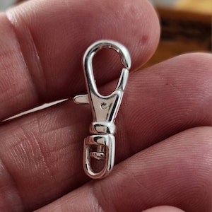 Large Sterling Silver Swivel Clip Lobster Clasp for Jewelry Making,Large Sterling Swivel Clasp, Silver Lobster Clip Clasp,Long Lobster Clasp
