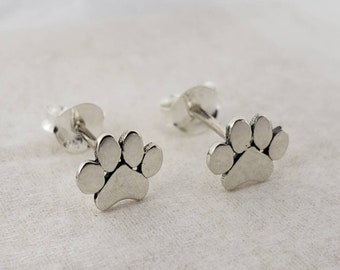 Paw Print Earrings Etsy
