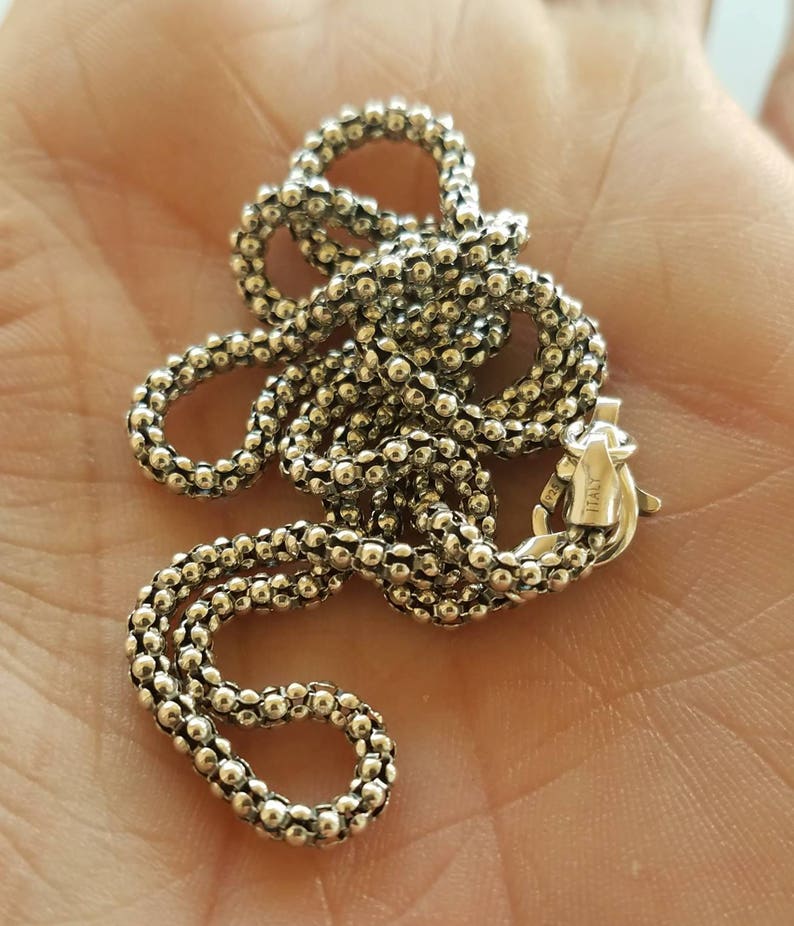 Silver popcorn chain Clearance