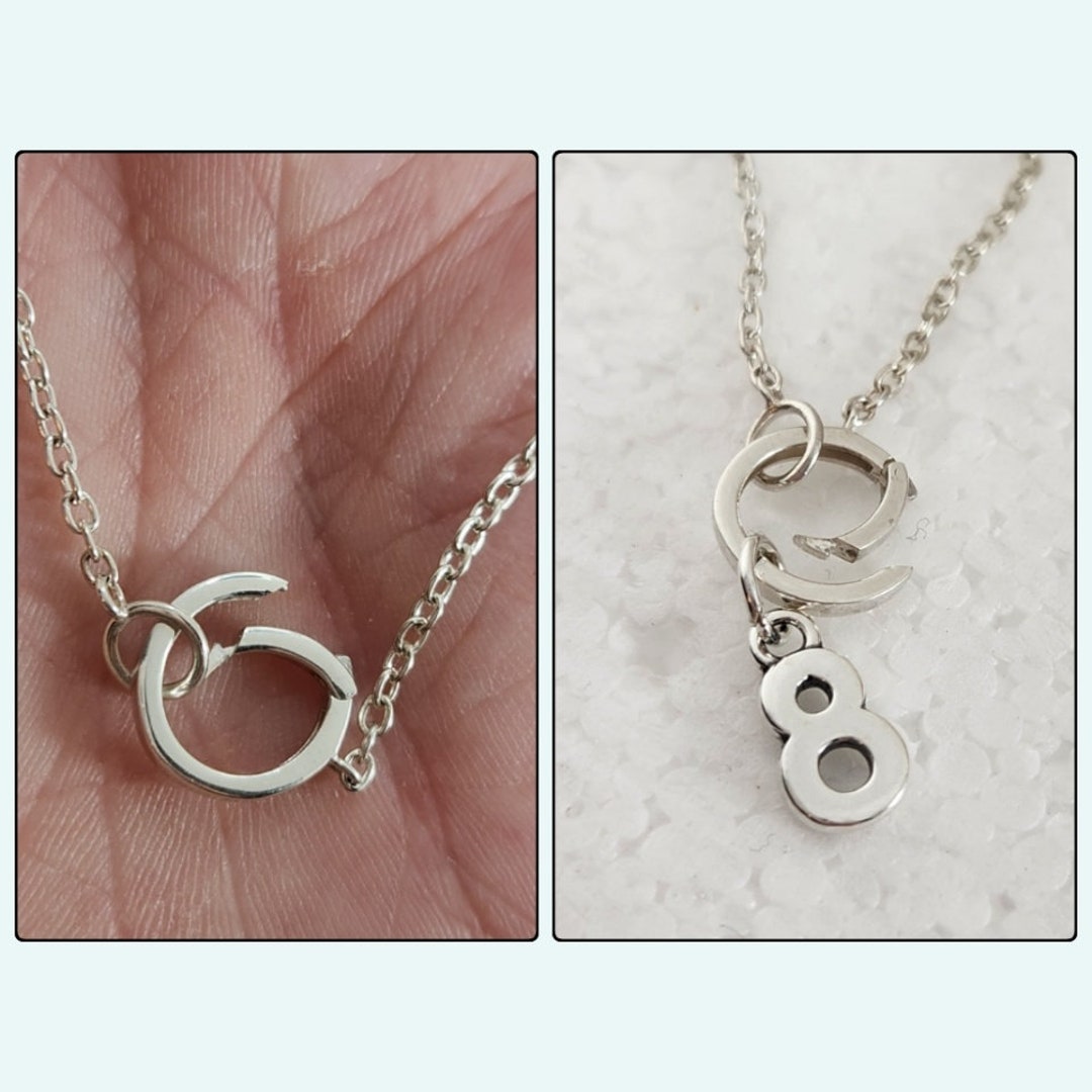 18in Small Sterling Silver Charm Holder Link Necklace,silver Charm Bail