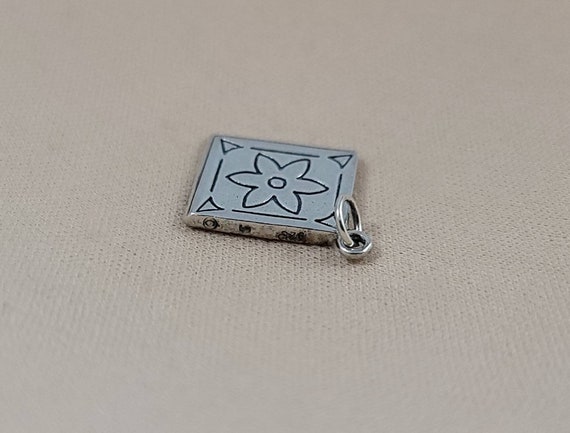 Sterling Silver GRAPES of WRATH BOOK by Steinbeck CHARM 3-D Sterling Silver GRAPES of WRATH BOOK by Steinbeck CHARM 3-D
