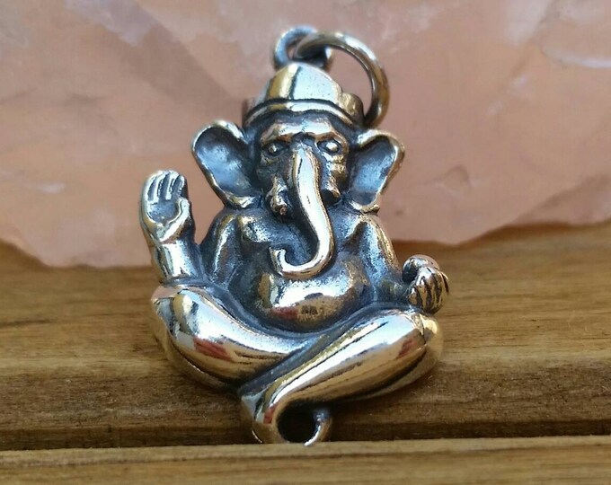 Ganesh Sterling Silver Ganesh Charm Ganesha Charm Hindu Etsy